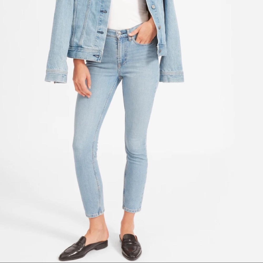 Everlane High Rise Skinny Ankle Jeans